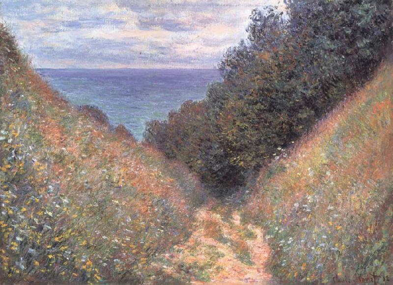 Claude Monet Road at La Cavee,Pourville Germany oil painting art